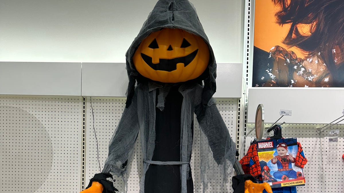 Target’s viral Lewis the Pumpkin Ghoul is sneaking into stores, but won’t likely lurk long