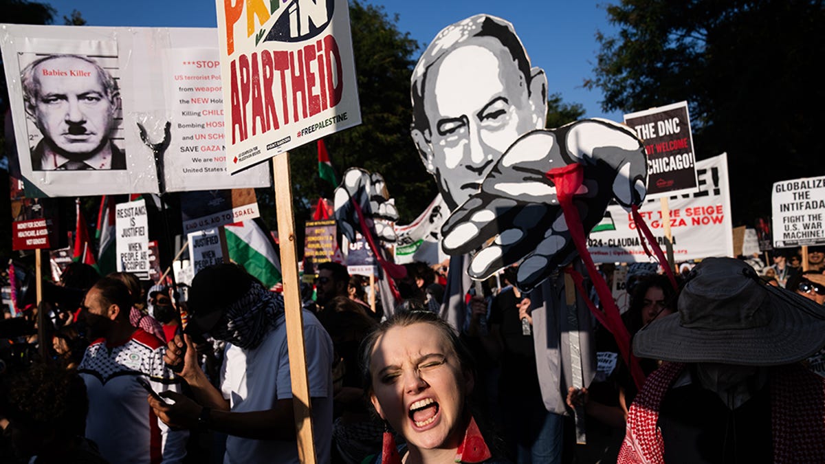 1,000 protest peacefully in Chicago as Dems await Tim Walz