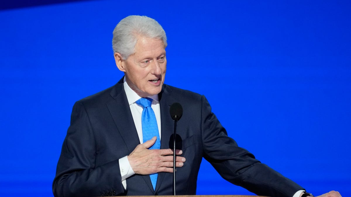 Bill Clinton jokes in DNC speech that he’s ‘still younger’ than Trump. He is, by 2 months.