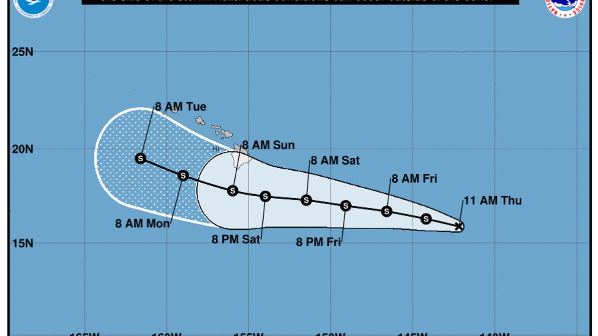 Tropical Storm Hone to gain strength as it passes Hawaii over the weekend