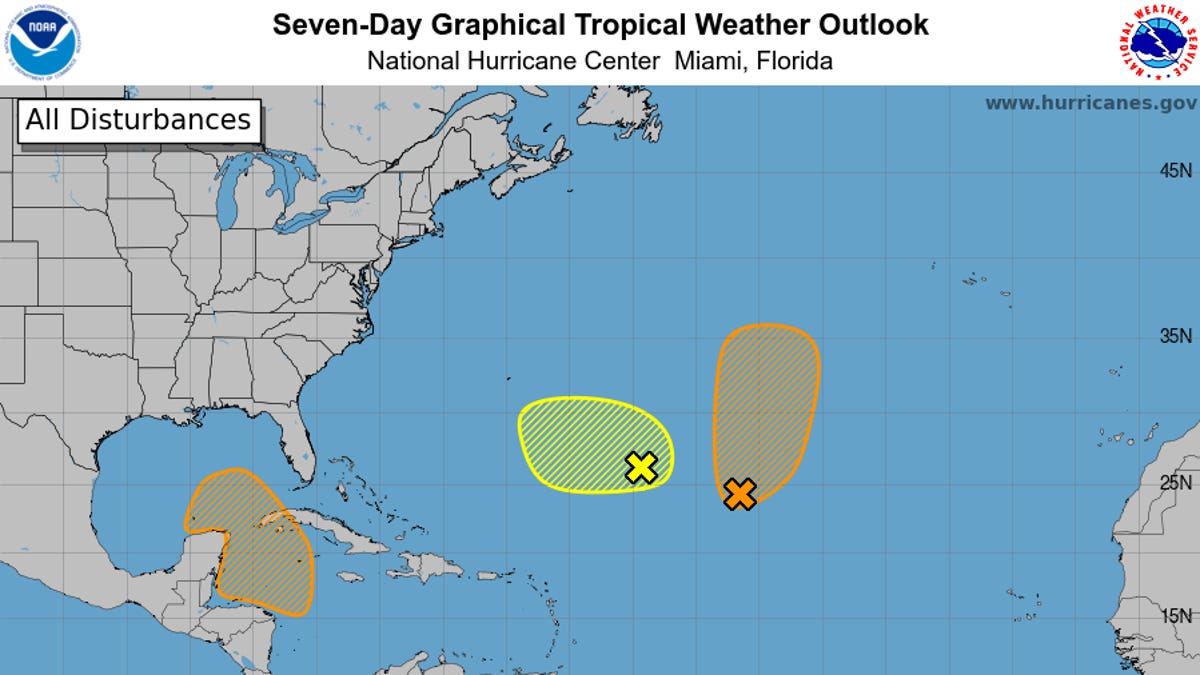 Storm tracker: NHC tracking Atlantic disturbances including Gordon remnants, 2 other systems