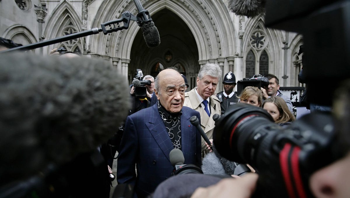 Mohamed Al-Fayed, late billionaire whose son died with Princess Diana, accused of rape