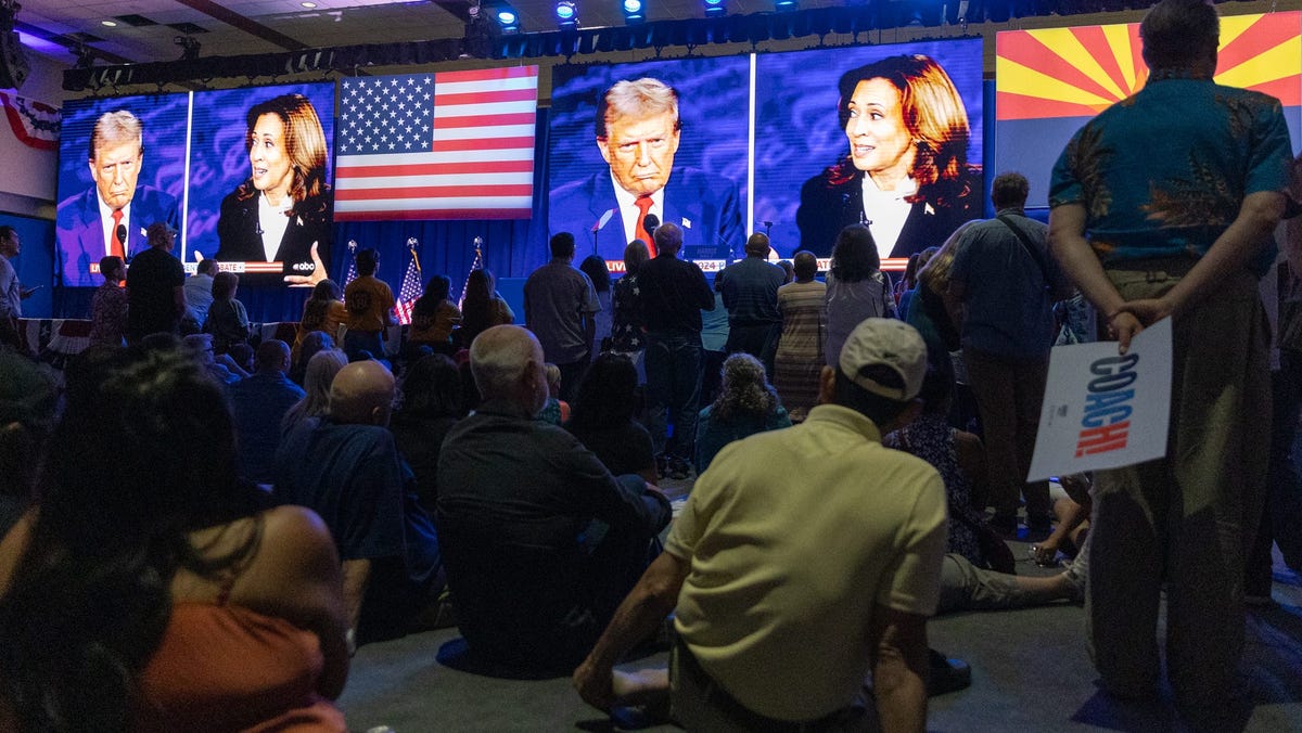 Swing state voters watching debate say Harris was prepared, Trump lost his cool