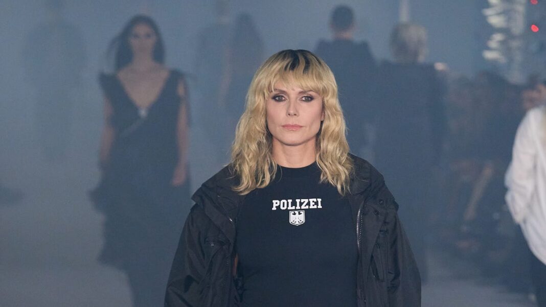 Heidi Klum debuts bangs while walking her first Paris Fashion Week runway