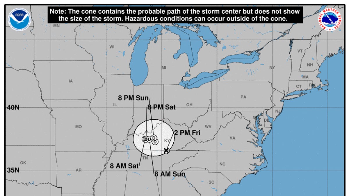 Helene tracker: See projected path as storm continues to weaken over Appalachians