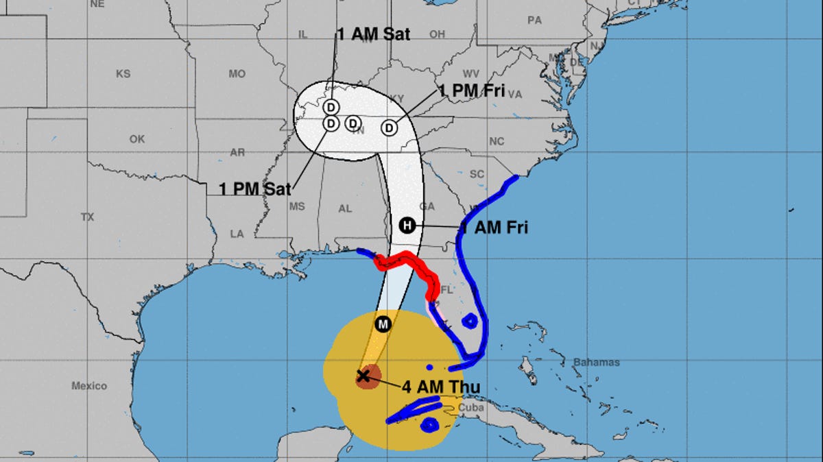 Hurricane Helene tracker: See projected path of ‘catastrophic’ storm as Florida braces