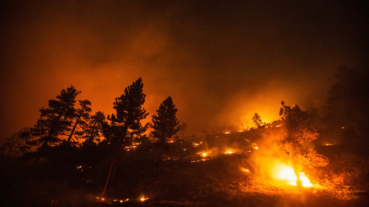 Bridge Fire explodes in size, prompts evacuations and burns homes in SoCal