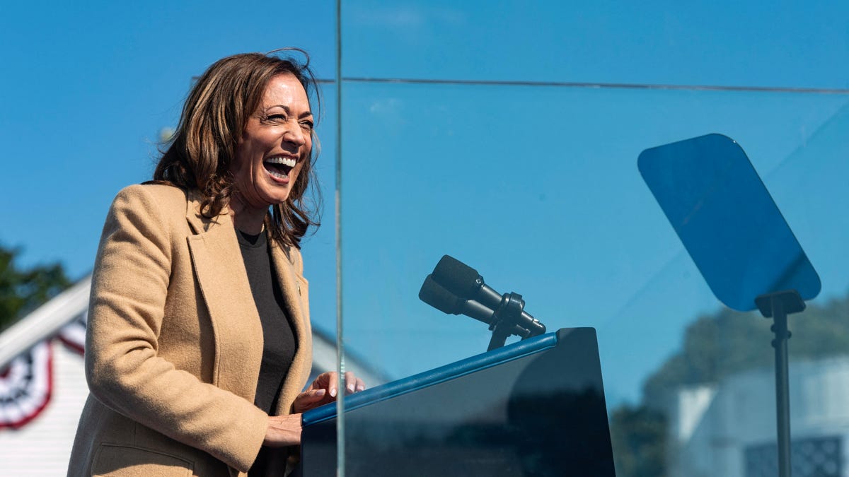 Can you be the change candidate and the sitting VP? Kamala Harris is trying