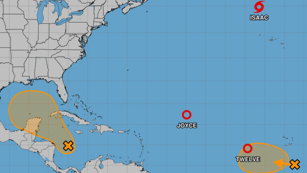 Storm tracker: National Hurricane Center tracking Tropical Depression Joyce, 4 other systems