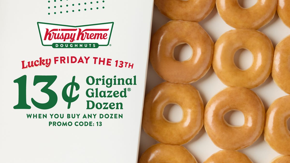 Friday the 13th freebies: Feel lucky with deals from Krispy Kreme, Wendy’s