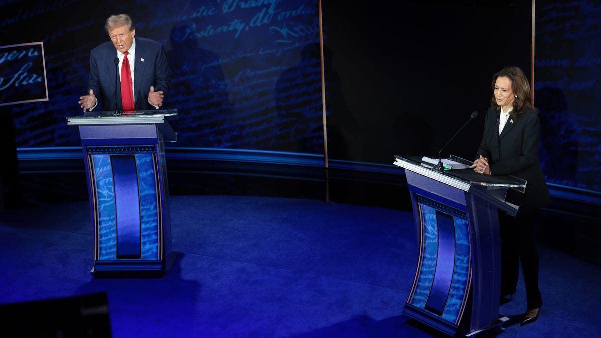 How many people watched the Harris-Trump presidential debate?