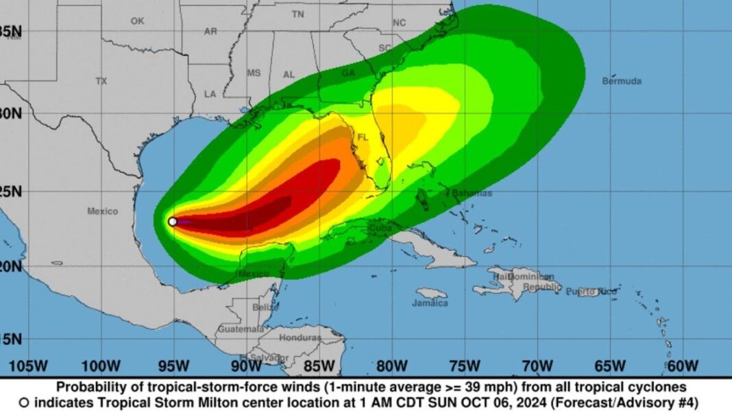 ‘Life-threatening’: Milton forecast to become hurricane, target battered Florida: Updates