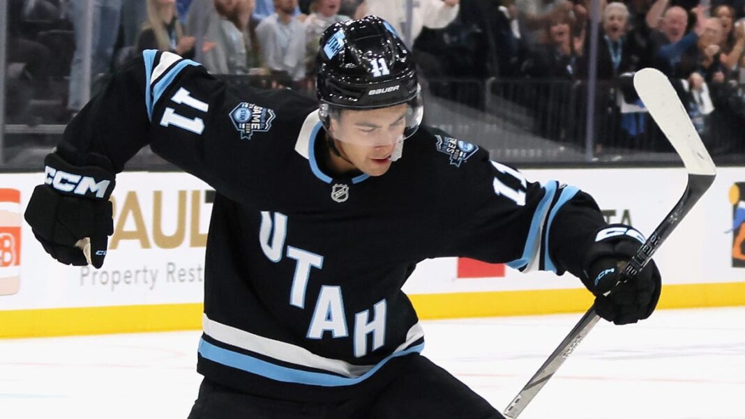 Dylan Guenther scores first goal in Utah Hockey Club history