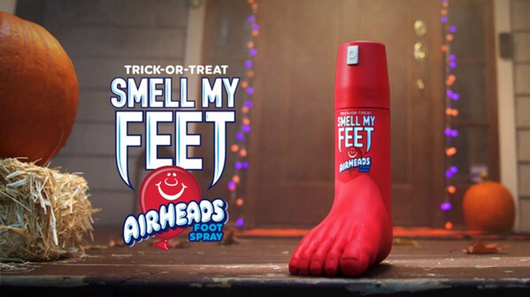 Airheads ‘treats feet’ with new cherry scented foot spray ahead of Halloween