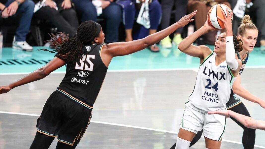 WNBA Finals Game 1: Lynx pull off 18-point comeback, down Liberty in OT