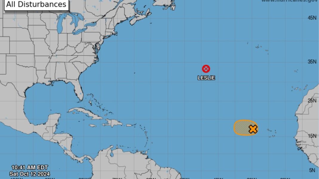 Storm tracker: Tropical Storm Leslie weakens as next storm to form will be Nadine