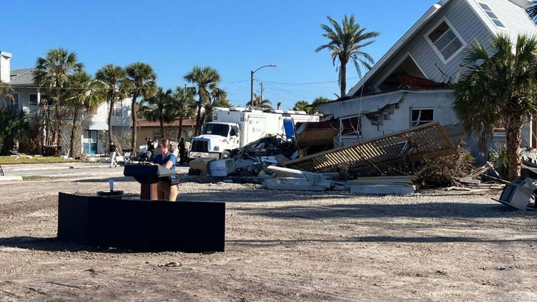 Joe Biden returns to a beleaguered Florida to survey Hurricane Milton damage in Tampa area