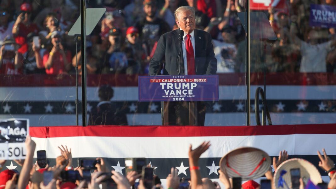 Trump wasn’t in danger from armed man at California rally, officials say