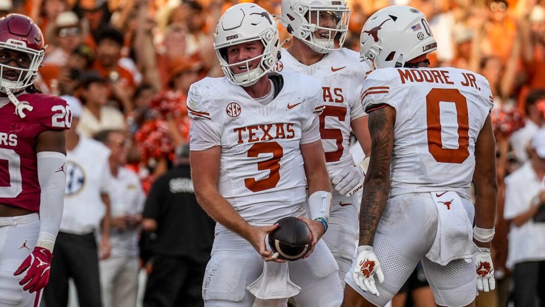 Texas edges Oregon for top spot in college football’s NCAA Re-Rank 1-134