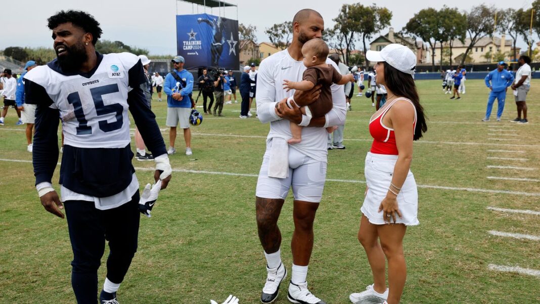 Cowboys quarterback Dak Prescott announces engagement with help of 7-month-old daughter