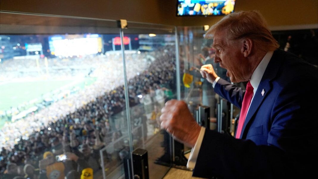 Crude talk and the NFL: Trump doubles down on his lead with male voters