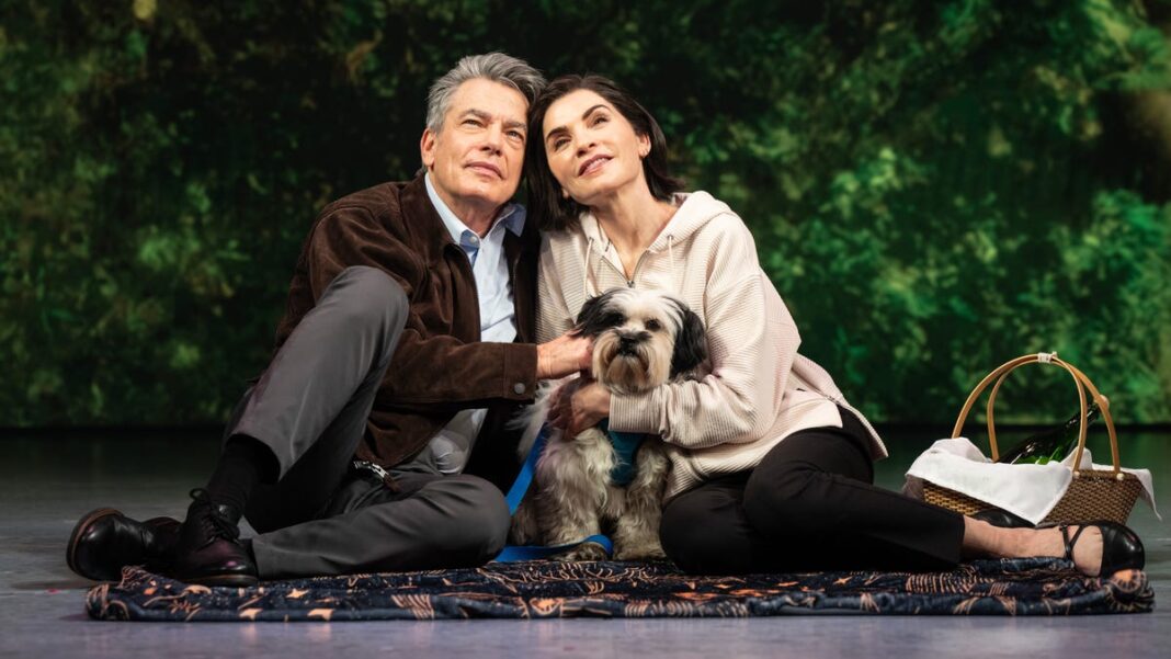 ‘Left on Tenth’ review: Julianna Margulies leads a directionless Broadway rom-com