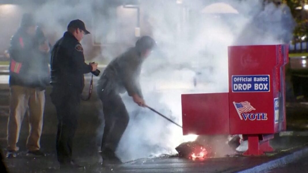 Ballot boxes burned, hundreds of votes destroyed in Washington, Oregon arson cases