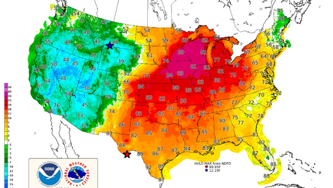 Red flag warnings active in central US as winds, record temps elevate fire risk