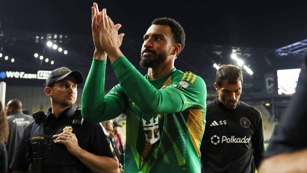 Inter Miami goalie Drake Callender has helped Messi raise two trophies. He wants one more