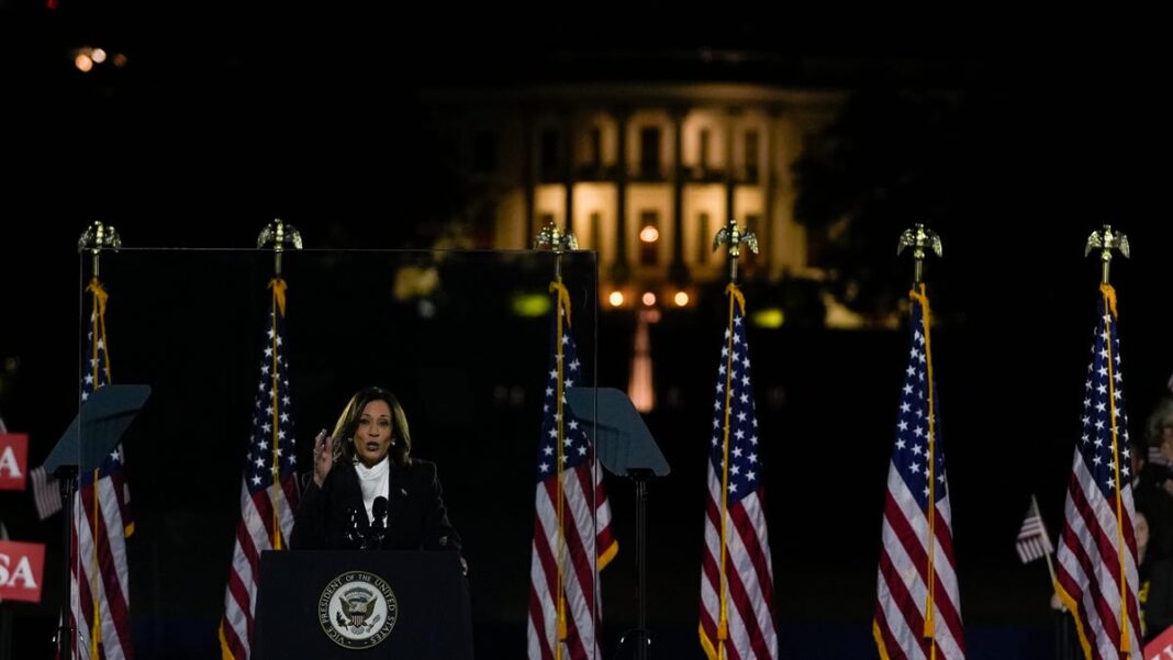 ‘Time to turn the page’: Kamala Harris implores country to move on from Trump in DC speech