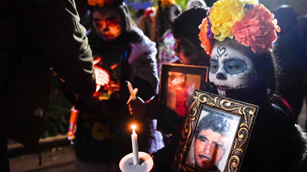 Political protest is deeply embedded in Day of the Dead, a crossover U.S. tradition