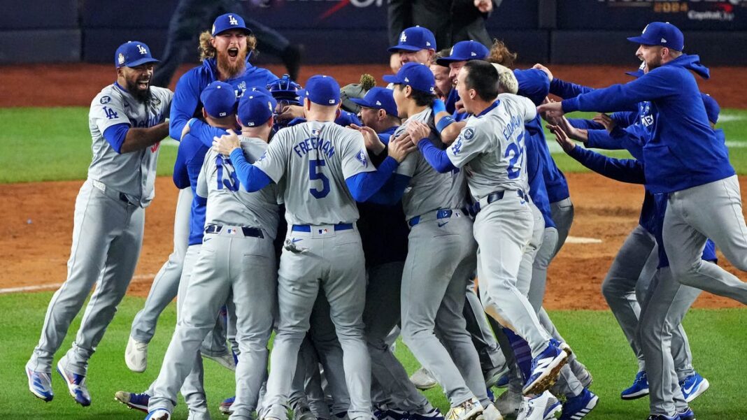 Dodgers capitalize on Yankees miscues in Game 5, win eighth World Series title