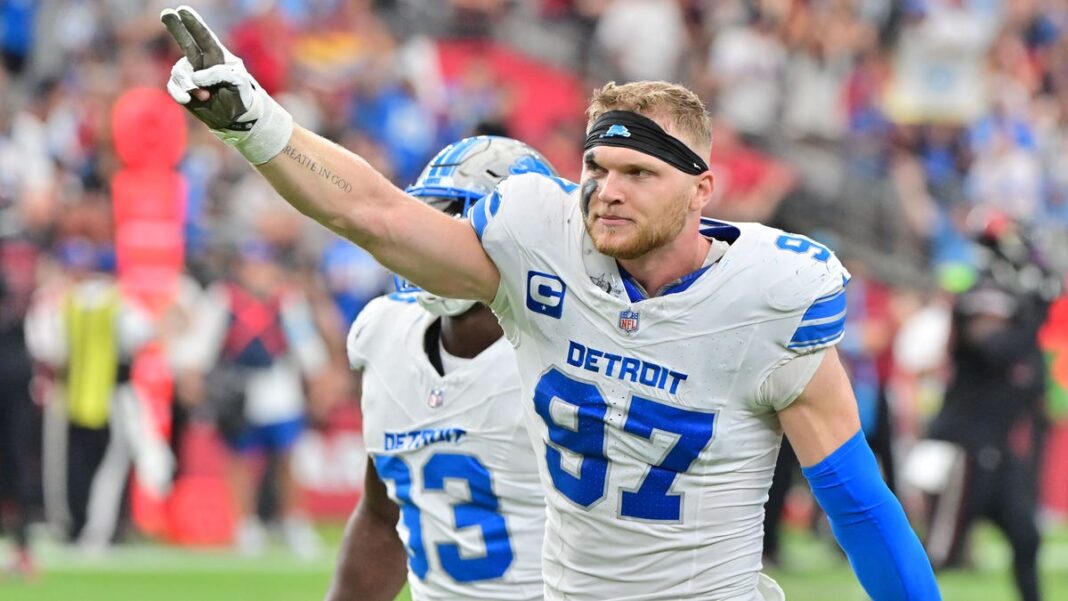 How long is Aidan Hutchinson out? Updated injury timeline for Lions DE