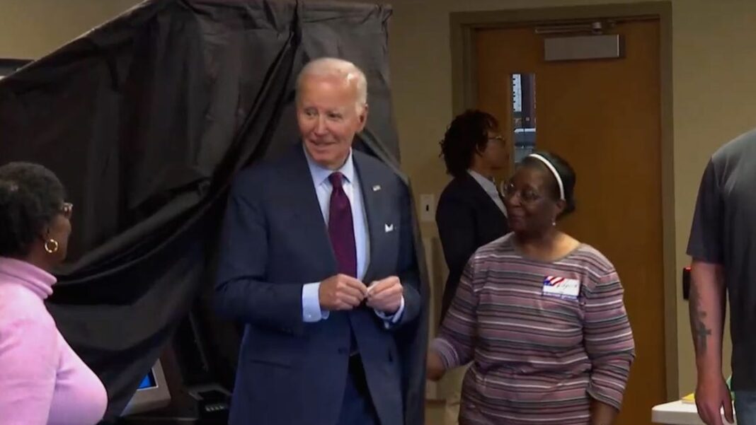 Biden votes early, calls Trump’s NYC rally ‘simply embarrassing’