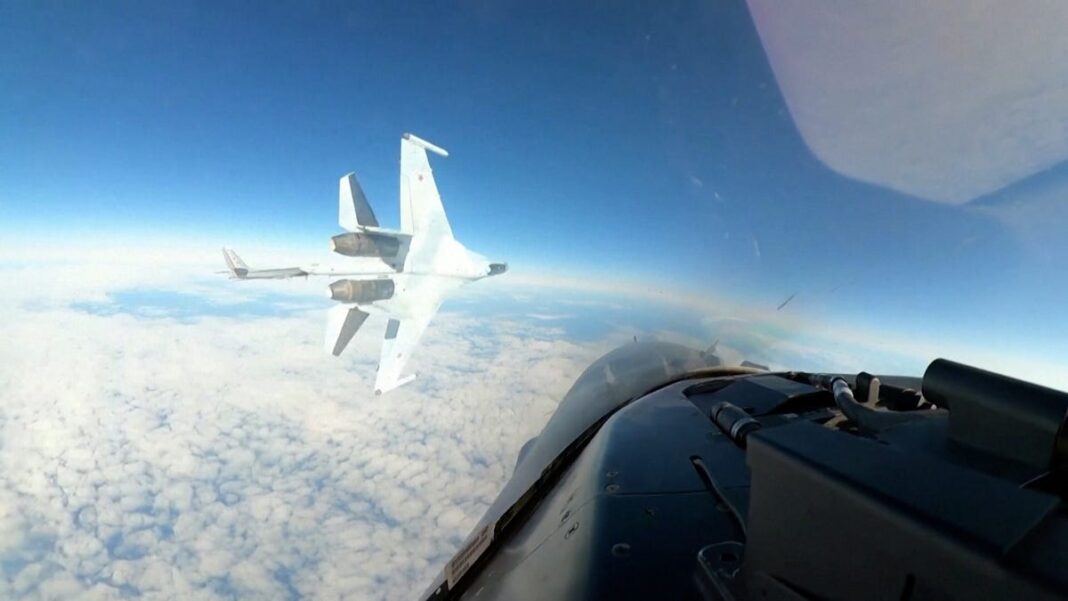 Video shows Russian fighter jet in ‘unsafe’ maneuver just feet from US Air Force F-16