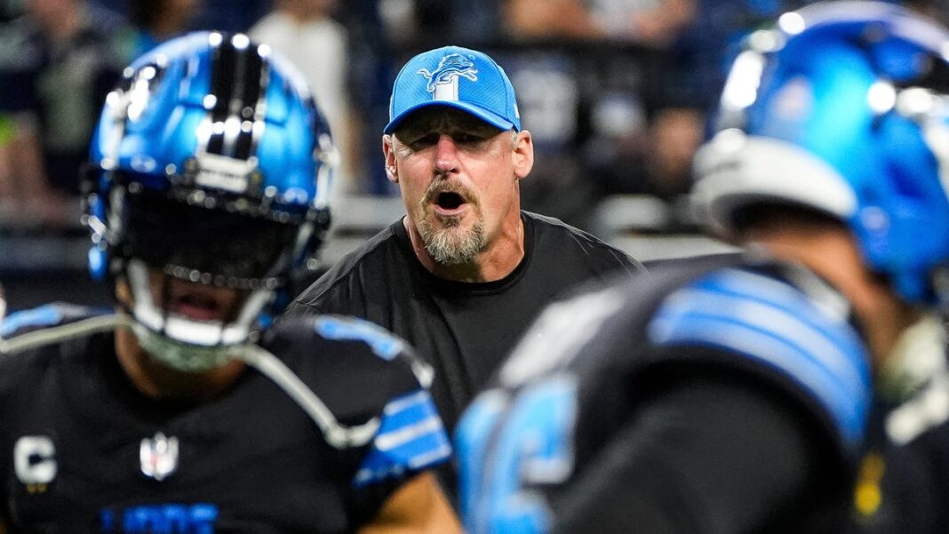 Dan Campbell unaware of Jared Goff’s perfect game, gives game ball to other Lions players