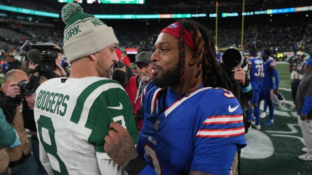 Aaron Rodgers-Damar Hamlin jersey swap: Jets QB lauds Bills DB as ‘inspiration’