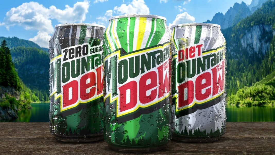 With new look, the ‘Mountain’ is back in new Mountain Dew logo