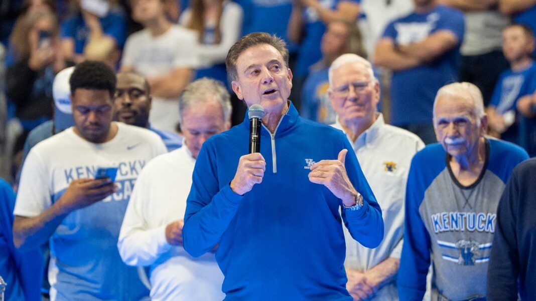 Watch: Rick Pitino returns to ‘Camelot’ for Kentucky Big Blue Madness event