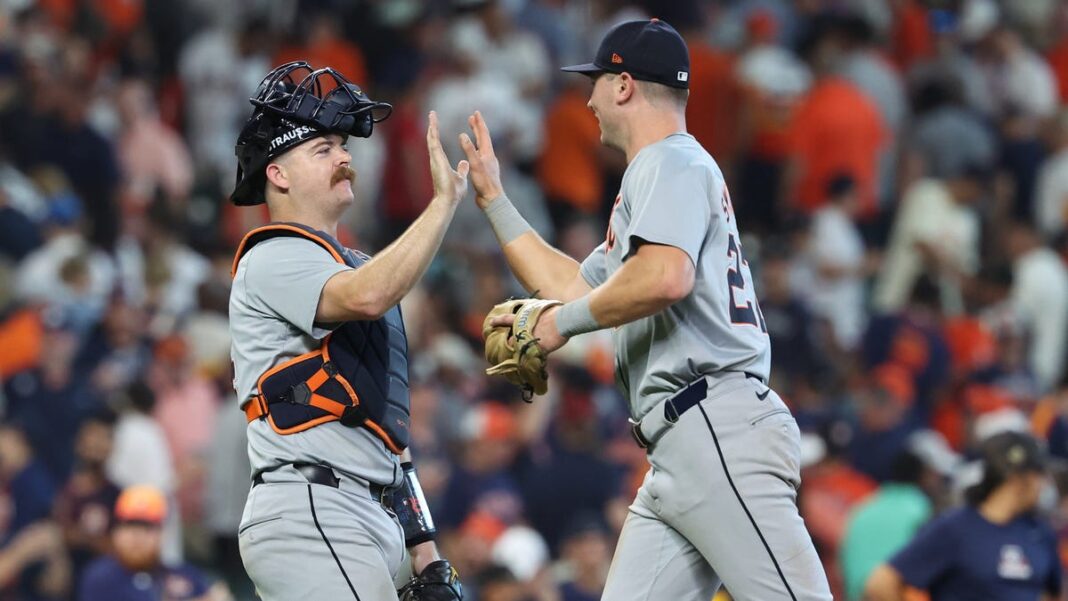 Tigers, MLB’s youngest team, handle playoff pressure in Game 1 win vs. Astros