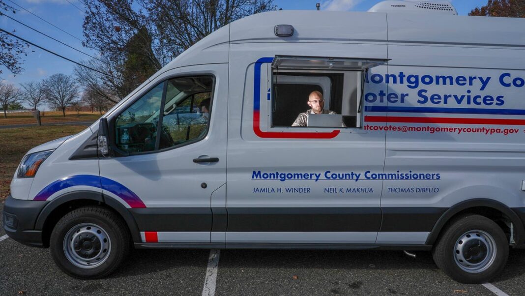 Mobile voter van helps ‘cure’ ballot mistakes in Pennsylvania county