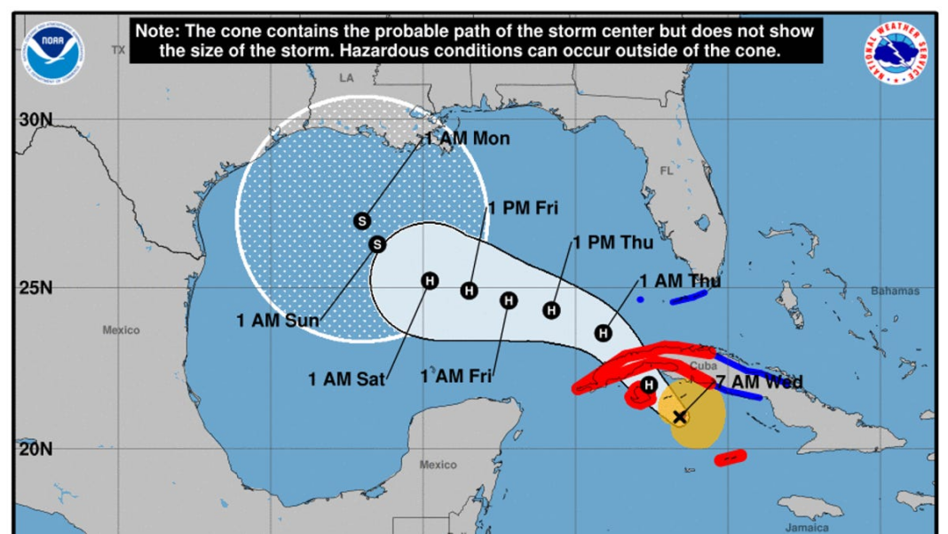 Hurricane Rafael tracker: Storm expected to make landfall in western Cuba Wednesday