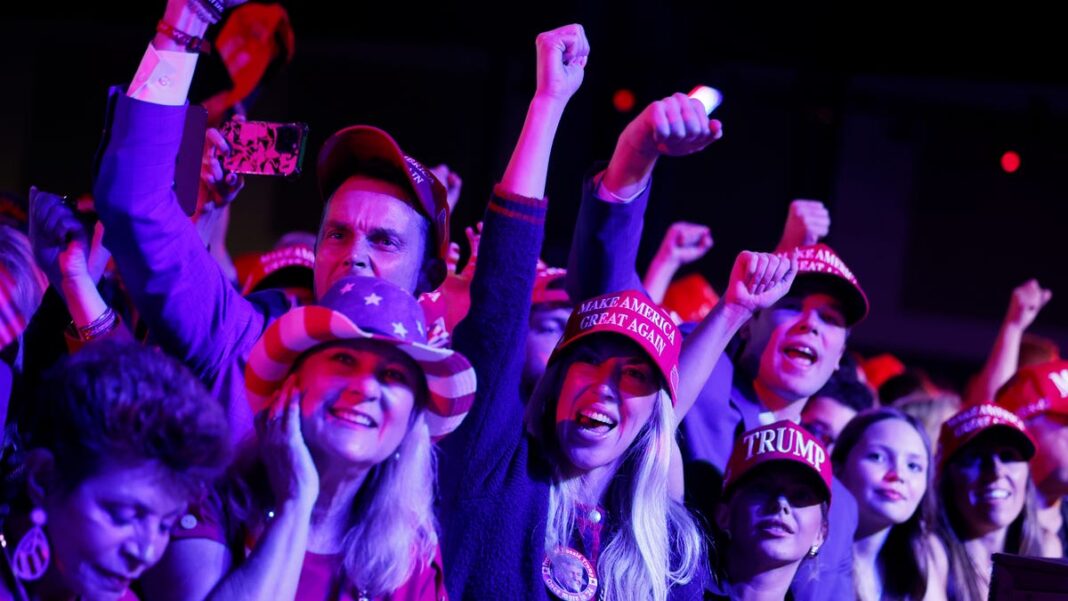 Videos capture American voters reacting to Trump winning the 2024 presidential election