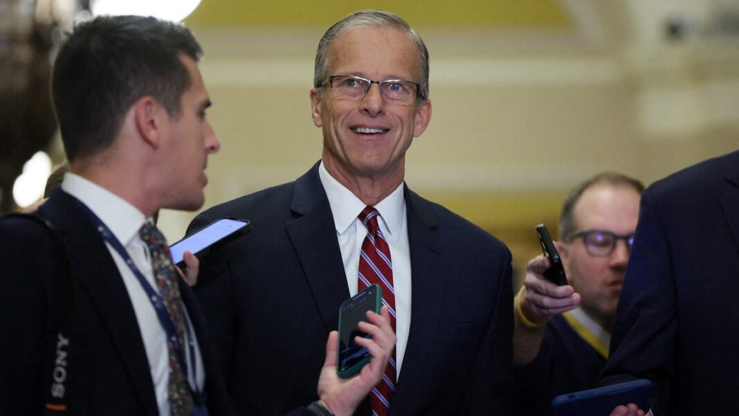 Republicans reject Trump allies’ pick, elect John Thune as next Senate majority leader