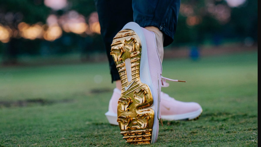 Caitlin Clark’s gold Nike golf shoes turn heads at The Annika LPGA pro-am