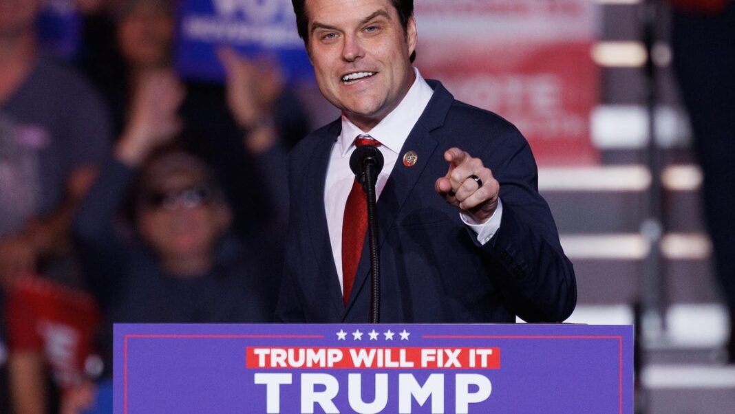 Opinion: Matt Gaetz is the perfect crash test dummy for Trump’s GOP Senate loyalty test