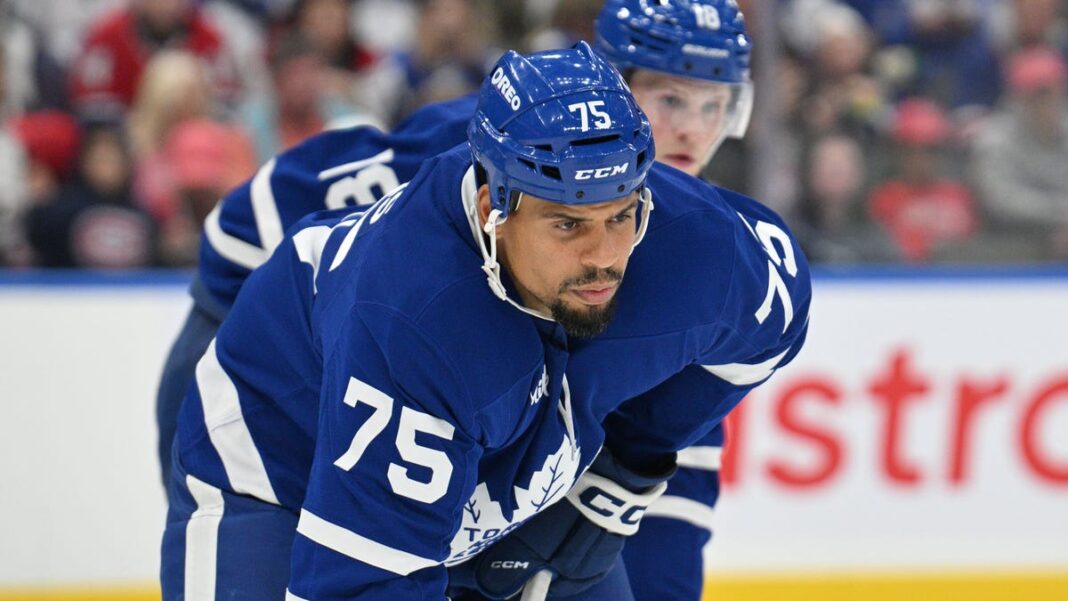 Maple Leafs’ Ryan Reaves ejected for head hit on Oilers’ Darnell Nurse