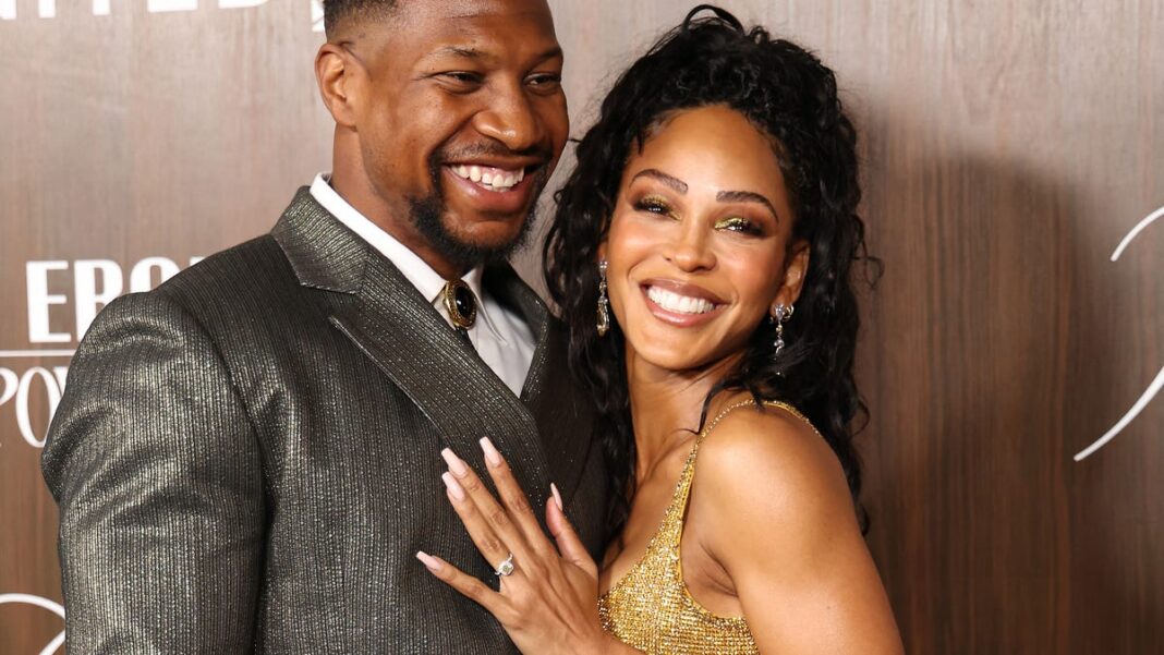 Meagan Good, Jonathan Majors are engaged, they announce at event where they met