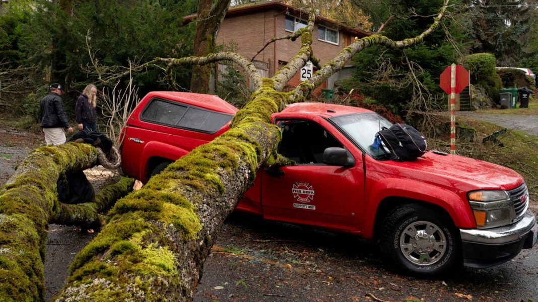 Pacific Northwest reeling from bomb cyclone; atmospheric river targets California