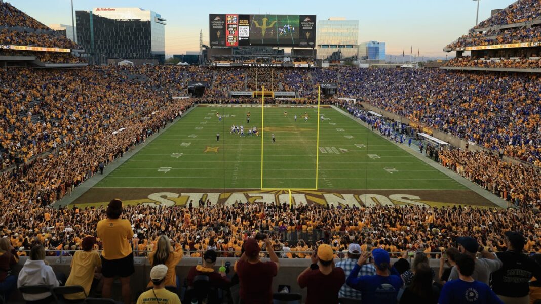 Check it out: Arizona State football fans rush field prematurely in upset win over BYU